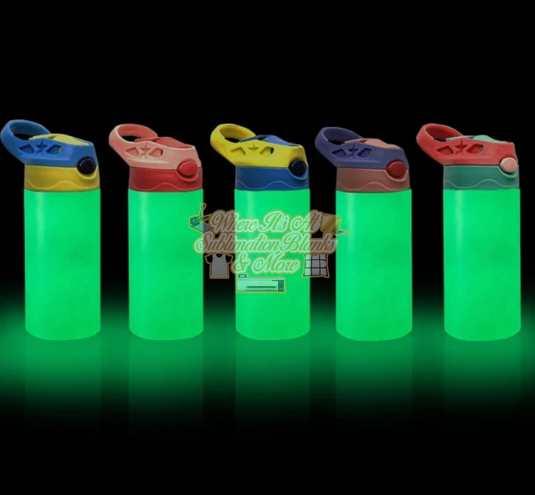 UV Color Change & Glow in Dark 12oz Blank Sublimation Sippy Cup Straig –  Hailey Brook Designs